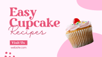 Easy Cupcake Recipes Facebook Event Cover Design