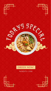 Special Oriental Noodles Instagram Story Design