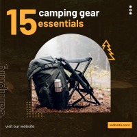 Camping Bag Instagram Post Design
