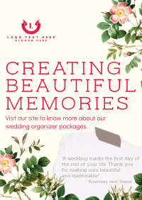 Beautiful Wedding Memories Poster Design