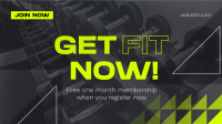 Edgy Fitness Gym Facebook Event Cover Design