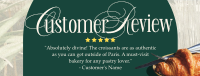 Pastry Customer Review Facebook Cover Design