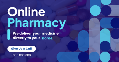 Minimalist Curves Online Pharmacy Facebook ad Image Preview