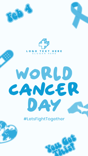 Cancer Day Stickers Facebook story Image Preview