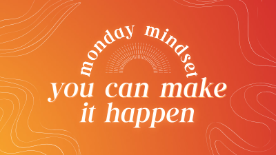 Monday Mindset Quote Facebook event cover Image Preview
