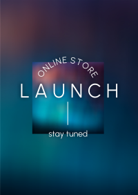 Online Store Launch Poster Image Preview