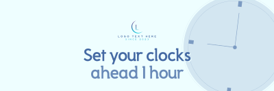 Daylight Saving Reminder Twitter header (cover) Image Preview