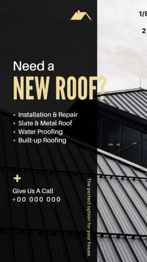 Industrial Roofing Instagram story Image Preview