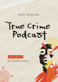 True Crime Podcast Flyer Design
