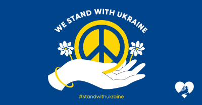 Ukraine Peace Hand Facebook ad Image Preview