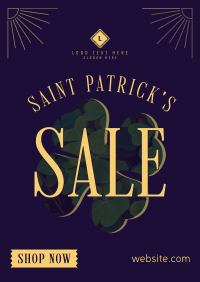 St. Patrick's Sale Clover Flyer Design