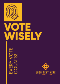 Vote Wisely Poster Design