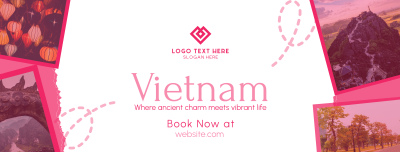 Vietnam Travel Tour Scrapbook Facebook Cover Image Preview