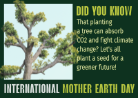 Earth Day Tree Planting Postcard Design