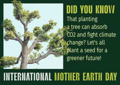 Earth Day Tree Planting Postcard Image Preview