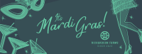 Flapper Mardi Gras Facebook Cover Image Preview