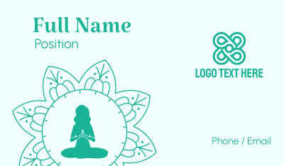 Yoga Studio Business Card Image Preview