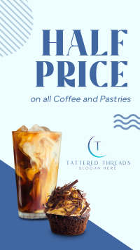 Half Price Coffee TikTok Video Image Preview