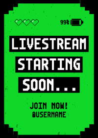 Livestream Start Gaming Poster Design