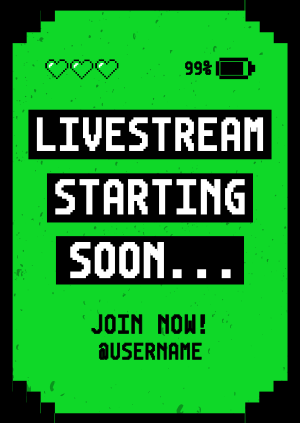 Livestream Start Gaming Poster Image Preview