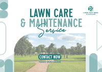Lawn Care Services Postcard Image Preview