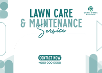 Lawn Care Services Postcard Image Preview