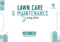 Lawn Care Services Postcard Design