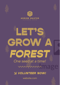 Forest Grow Tree Planting Flyer Image Preview