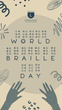 World Braille Day Facebook story Image Preview