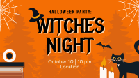 Witches Night Facebook Event Cover Design