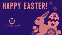 Floral Easter Bunny  Animation Image Preview