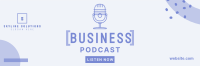 Business Podcast Twitter Header Image Preview