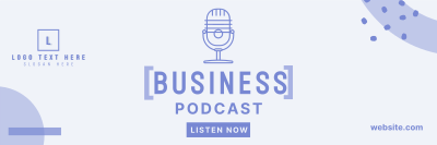 Business Podcast Twitter header (cover) Image Preview