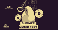 Summer Music Festival Facebook Ad Design