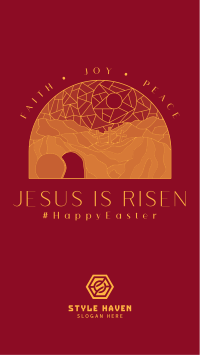 He Has Risen Facebook story Image Preview