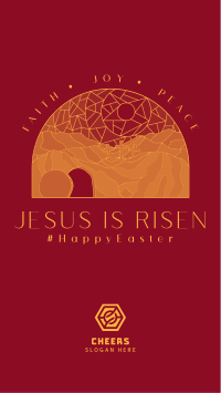 He Has Risen Facebook story Image Preview