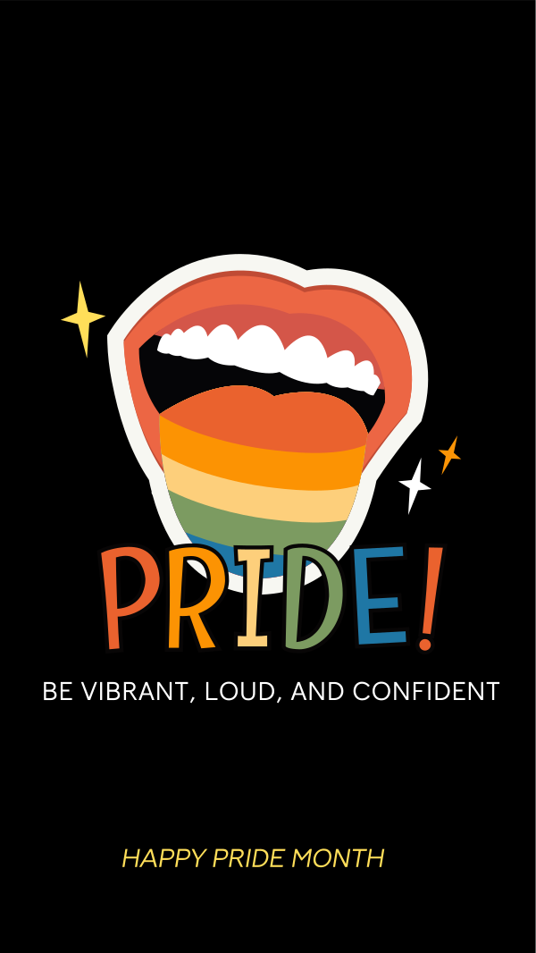 Say Pride Celebration Instagram Story Design Image Preview