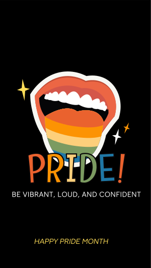 Say Pride Celebration Instagram story Image Preview