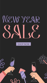 New Year Celebration Sale Instagram Story Design