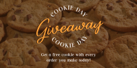 Cookie Giveaway Treats Twitter Post Design
