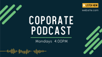 Corporate Podcast Facebook Event Cover Design