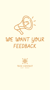 Feedback Megaphone Instagram story Image Preview