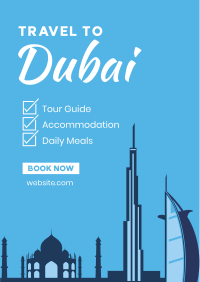 Dubai Travel Package Poster Design