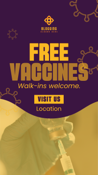 Free Vaccination For All Facebook Story Design