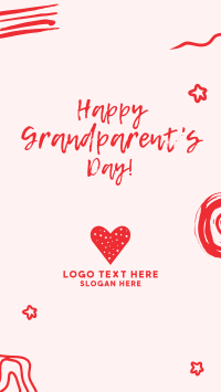 Happy Grandparents Scribble Facebook Story Image Preview