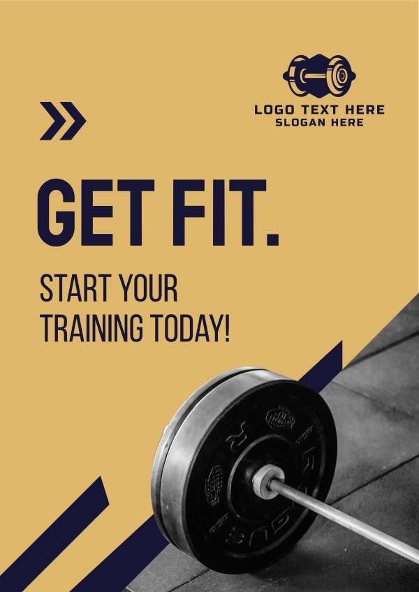 Get Fit Weight Lifting  Flyer Design Image Preview