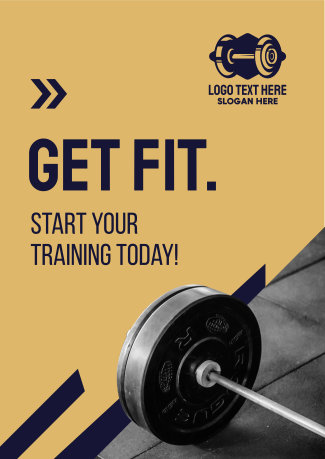 Get Fit Weight Lifting  Flyer