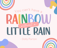 Rainbow After The Rain Facebook Post Design
