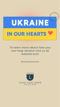 Ukraine In Our Hearts Instagram story Image Preview