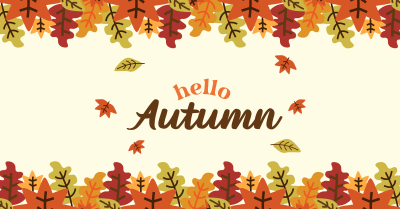 Hello Autumn Facebook ad Image Preview